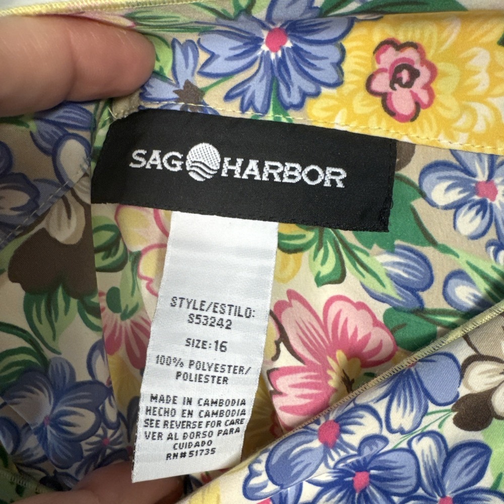Vintage Sag Harbor Floral Tulip Skirt Women's 16 NWT Below Knee S53242 - Picture 3 of 10